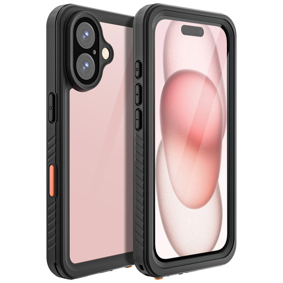 Etui Wodoodporne IP68 do iPhone 16, czarne