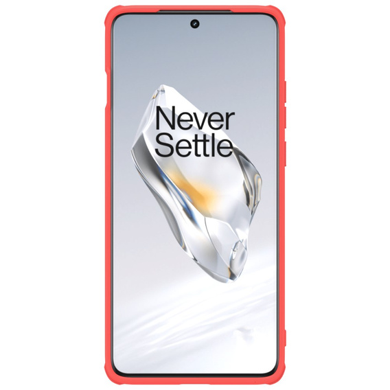 Etui NILLKIN do OnePlus 12 5G, Super Frosted Shield Case, czerwone