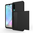 Etui do Huawei P30, Sliding Card Holder, czarne