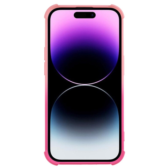 Etui silikonowe do iPhone 14 Pro Max, Gradient Magnetic, do MagSafe, różowe