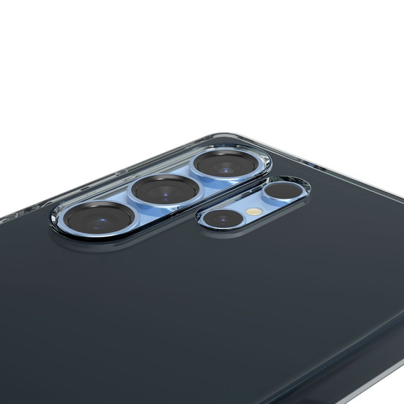 Etui Spigen do Galaxy S25 Ultra, Liquid Crystal, przezroczyste czarne + Szkło Hartowane 9h