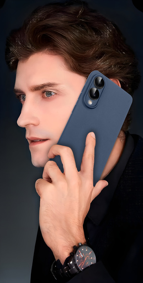 Nakładka Matt TPU do Samsung Galaxy S25 Edge – granatowa
