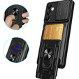 Etui pancerne do Samsung Galaxy A05s, Camera Slide Card Slot, czarne