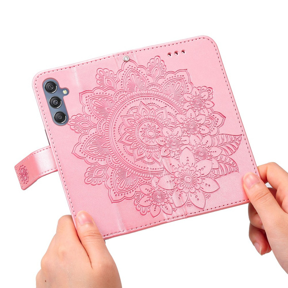 Etui z klapką do Samsung Galaxy M34 5G, Mandala, różowe