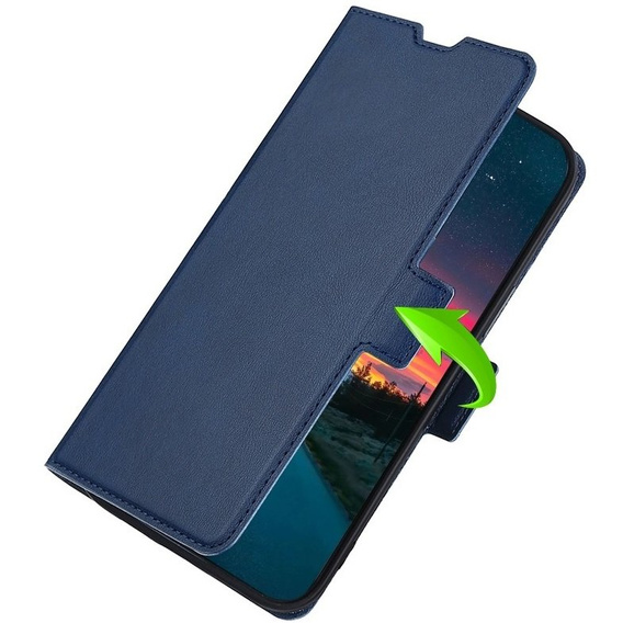 Skórzane Etui Wallet PU Leather do Samsung Galaxy M13 4G, Blue