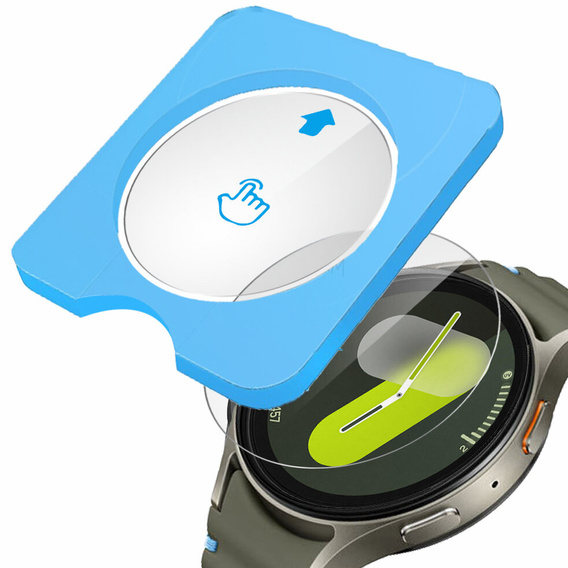 2x Szkło Hartowane z ramką do montażu ERBORD do Samsung Galaxy Watch 7 44mm