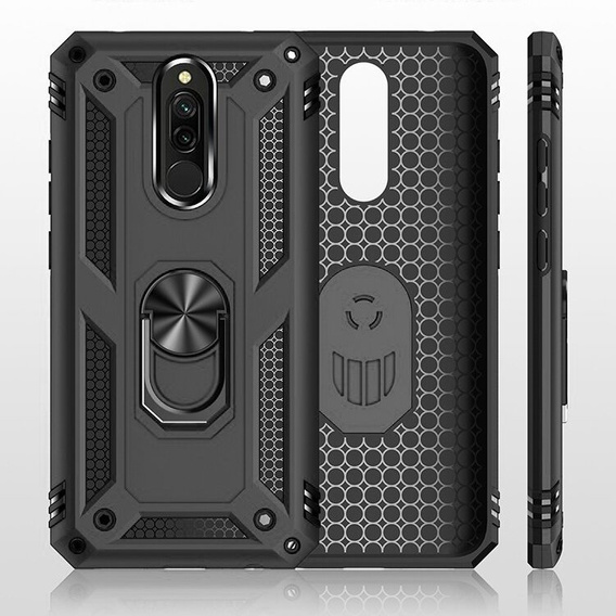 Etui pancerne do Xiaomi Redmi 8 / 8A, Nox Case Ring, czarne