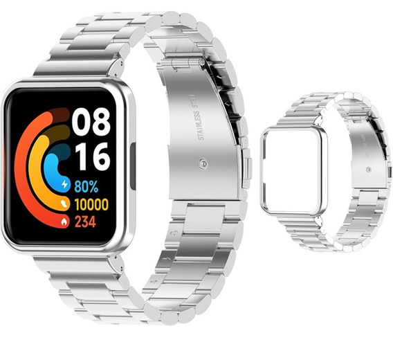 Bransoleta Stainless do Xiaomi Redmi Watch 2 Lite, Srebrny