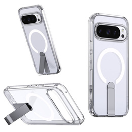 Etui do Google Pixel 10 Pro XL, Fusion Hybrid, do MagSafe, z podstawką, przezroczyste