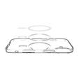 Etui Spigen do iPhone 17, Liquid Crystal Mag MagSafe, Clear/White