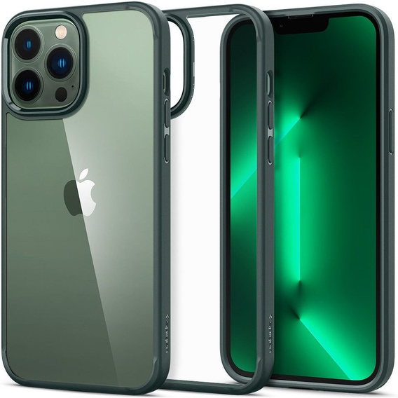 OUTLET Etui SPIGEN do iPhone 13 Pro Max, Ultra Hybrid, Midnight Green