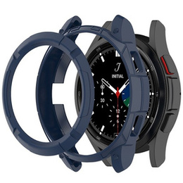 Etui z nakładką bezel ring do Samsung Galaxy Watch4 Classic 46mm, Granatowe