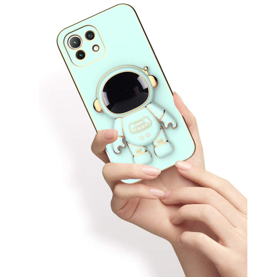 Etui do Xiaomi Mi 11 Lite / Mi 11 Lite 5G / 11 Lite 5G NE, Astronaut, miętowe