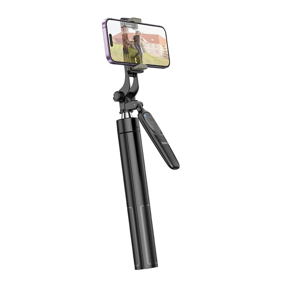 Długi 157cm Selfie stick tripod statyw uchwyt na telefon - Hoco K19 - Pilot Bluetooth 4.0