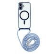 Etui do iPhone 17, Electro MagSafe, niebieskie + Smycz