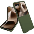 Etui do Motorola Razr 60 Ultra, PC Case, ze szkłem, zielone