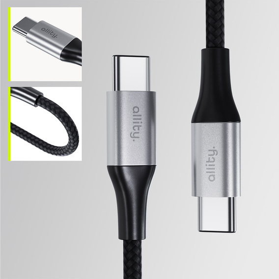 Allity AUC-01 – Kabel USB-C 100W 2m - czarny