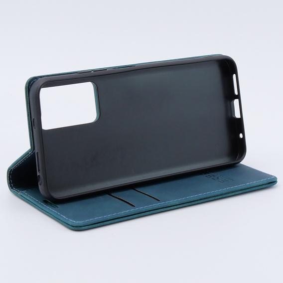 Etui do Xiaomi Redmi Note 12S, ERBORD Vintage portfel z klapką, niebieskie