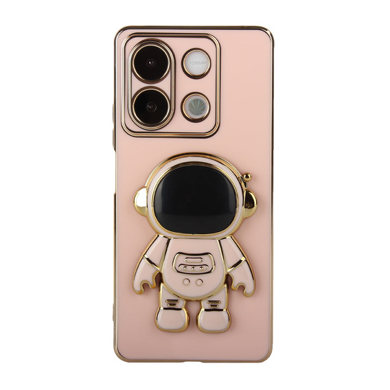 Etui do Xiaomi Redmi Note 13 5G, Astronaut, różowe + Szkło Hartowane 9H