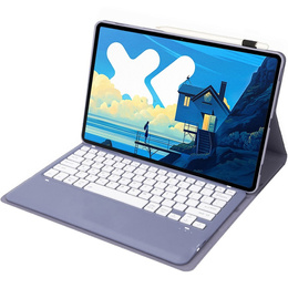 Etui z klawiaturą Bluetooth do Lenovo Idea Tab Pro / Tab P12 – fioletowe