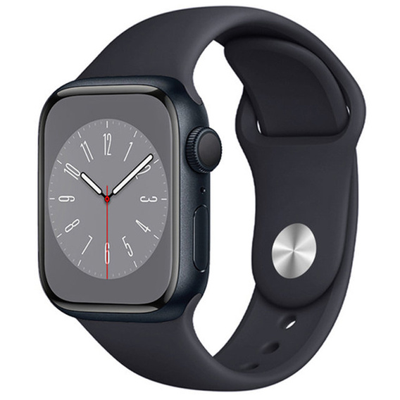 Pasek Silikonowy do Apple Watch 1/2/3/4/5/6/7/8/9/10/11/SE Ultra 1/2/3 42/44/45/46/49mm, Czarny
