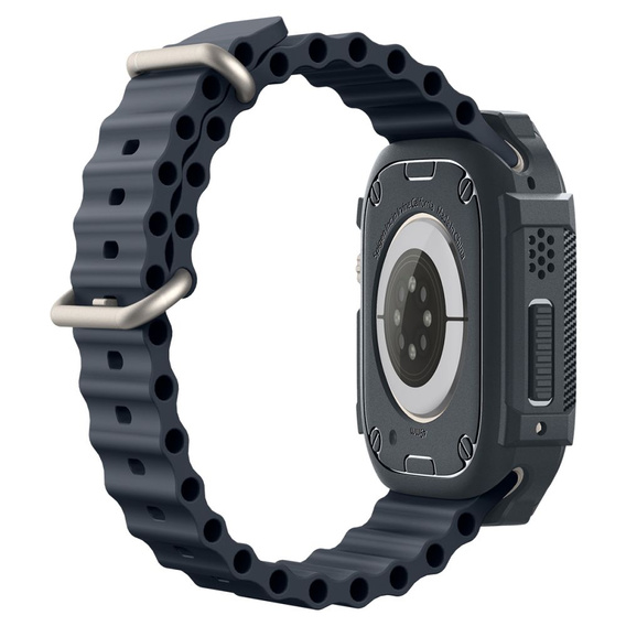 Etui Spigen do Apple Watch Ultra 1/2/3 49mm, Rugged Armor, Szary