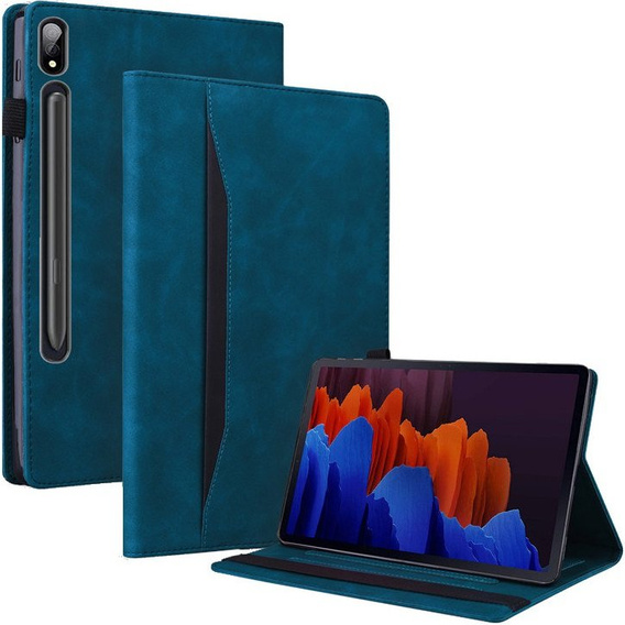 Etui do Lenovo Tab P12 Pro 12.6, Classic, z miejscem na rysik, niebieskie