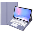 Etui z klawiaturą Bluetooth i touchpadem do Samsung Galaxy Tab S10 FE+ Plus X620/X626B – fioletowe