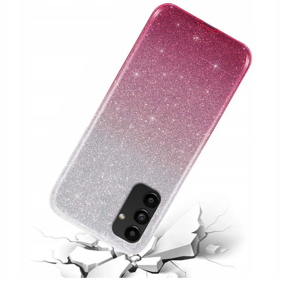 Etui Glitter Case do Samsung Galaxy A04S / A13 5G, Silver / Pink