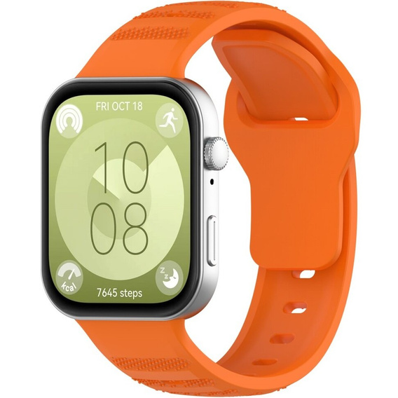 Pasek Silikonowy do Huawei Watch Fit 4 / 4 Pro / 3, Pomarańczowy