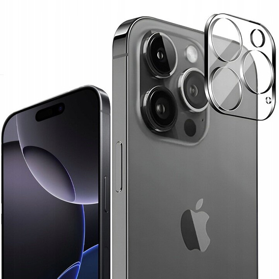 ERBORD Szkło hartowane na aparat do iPhone 16 Pro / 16 Pro Max, przezroczyste