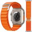 Pasek Nylonowy do Apple Watch 1/2/3/4/5/6/7/8/9/10/11/SE Ultra 1/2/3 42/44/45/46/49mm, Pomarańczowy