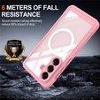 Etui do Samsung Galaxy S26 Plus, Shockproof, ze szkłem, do MagSafe, różowe