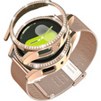 Pasek Bransoleta Milanese + Etui do Samsung Galaxy Watch 7 44mm, Różowe złoto