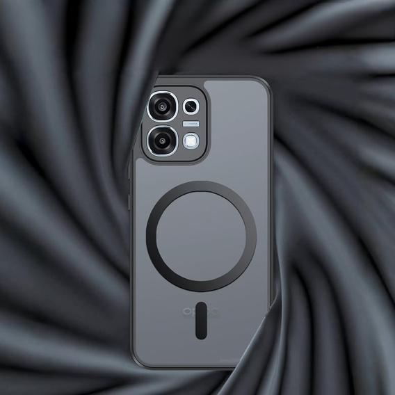 Etui do Oppo A6 Pro 5G, do MagSafe, ERBORD Matt Case, czarny