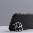 Etui NILLKIN do iPhone 15 Pro Max, CamShield CarboProp, włókno węglowe czarne