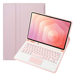 Etui z klawiaturą Bluetooth i touchpadem do Samsung Galaxy Tab S11 – różowe