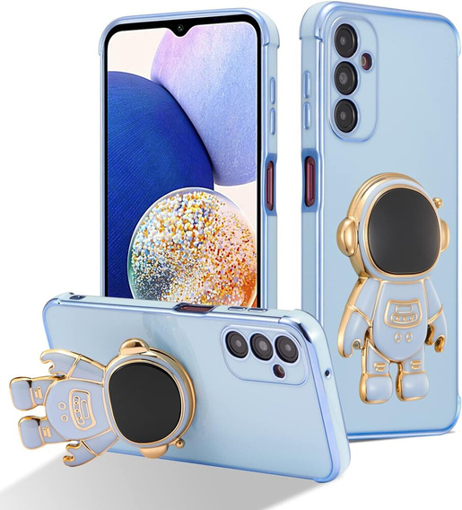 Etui do Samsung Galaxy M15 5G, Astronaut, niebieskie