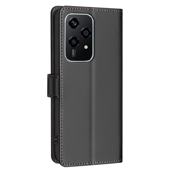 Etui z klapką do Honor 200 Lite, BINFEN Wallet, czarne