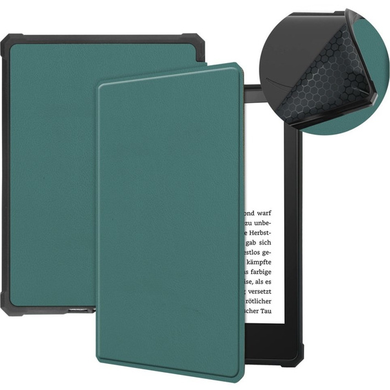 Etui do Kindle Paperwhite 5 2021, Smartcase, ciemnozielone