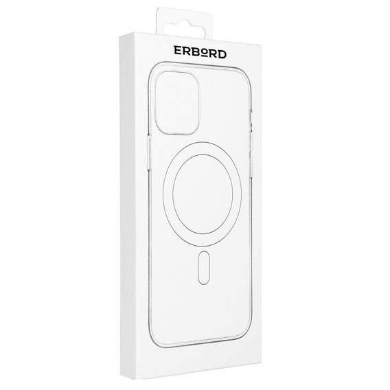 Etui do MagSafe ERBORD Silicone Mag Cover do iPhone 15 Pro, tytanowe szare