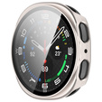 2w1 Etui + Szkło Hartowane do Samsung Galaxy Watch 8 40mm, Beżowe