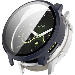 2w1 Etui + Szkło Hartowane do Garmin Venu 4 45mm, granatowe