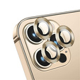 Szkło Hartowane na Aparat (Obiektywy) do iPhone 13 Pro / 13 Pro Max, Gold