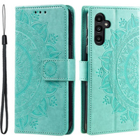 Etui z klapką do Samsung Galaxy A05s 4G, Mandala, zielone