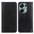 Etui do Xiaomi Redmi Note 13 Pro 4G / Xiaomi Redmi Note 14S / Xiaomi Poco M6 Pro 4G, Wallet Litchi Leather, czarne