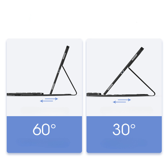 Etui z klawiaturą Bluetooth do Samsung Galaxy Tab S11, Dux Ducis TK Series – czarny