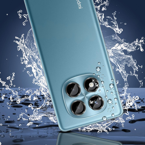 Szkło na aparat do Xiaomi Note 14 Pro 5G z aplikatorem do montażu, czarne