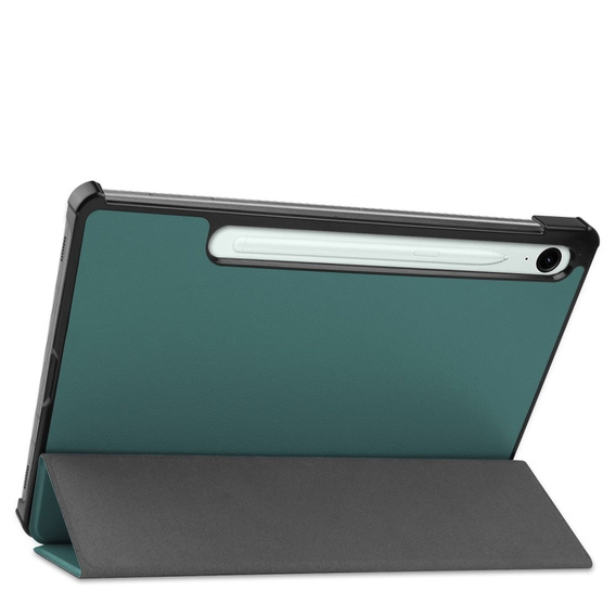 Etui do Samsung Galaxy Tab S10 Lite / S10 FE / S9 FE, Tri-fold, z miejscem na rysik, zielone