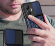 Etui pancerne do Xiaomi Poco F7, CamShield Slide, niebieskie
